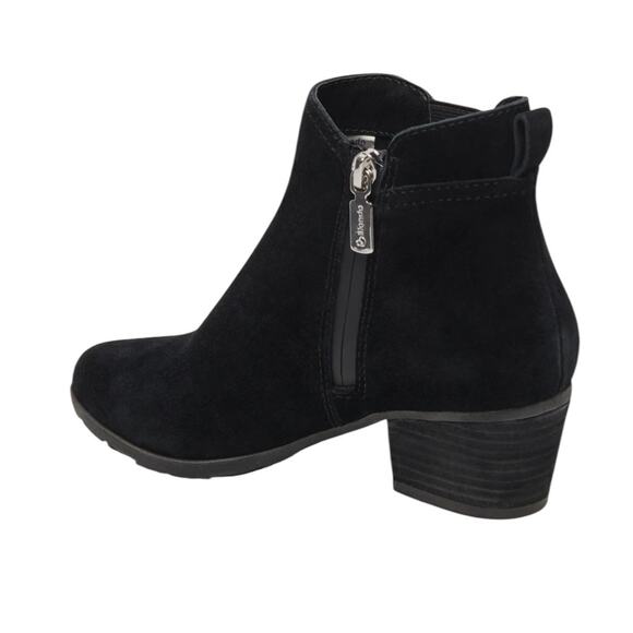 NWOT Blondo Verena Side Zip Black Waterproof Suede Booties – Sz 8.5M - Picture 4 of 10